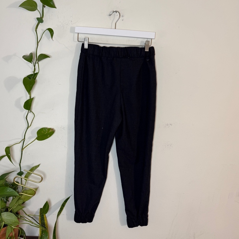 Cos Women's Wool Blend Bull on Cropped Jogger Pants - 4